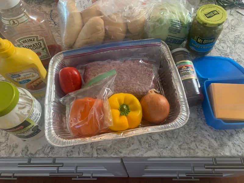 Chopped Cheese ingredients