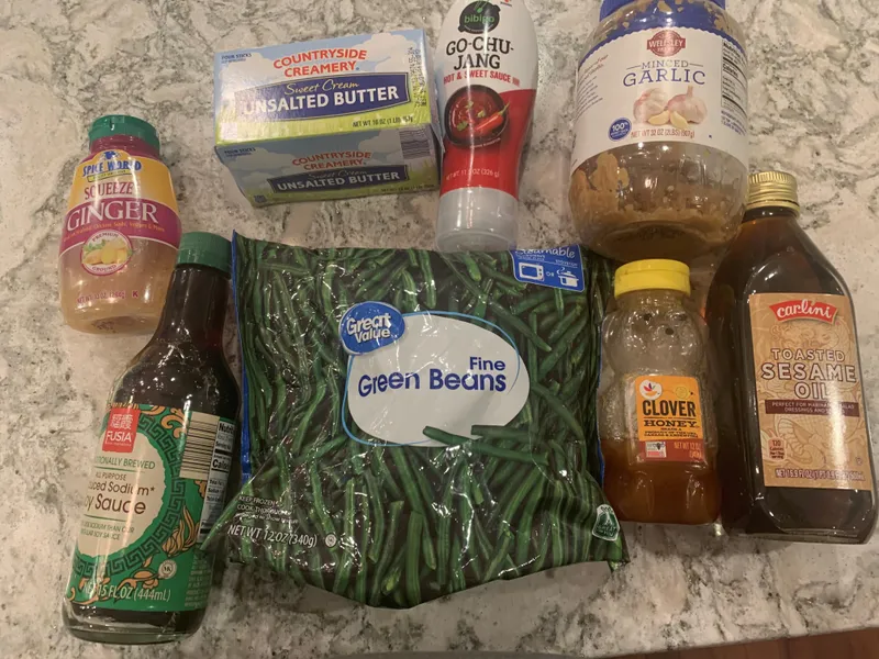 Gochujang Green Beans ingredients