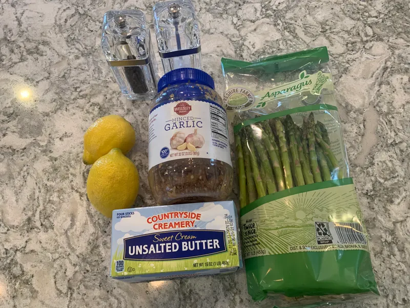 Lemon Garlic Asparagus ingredients