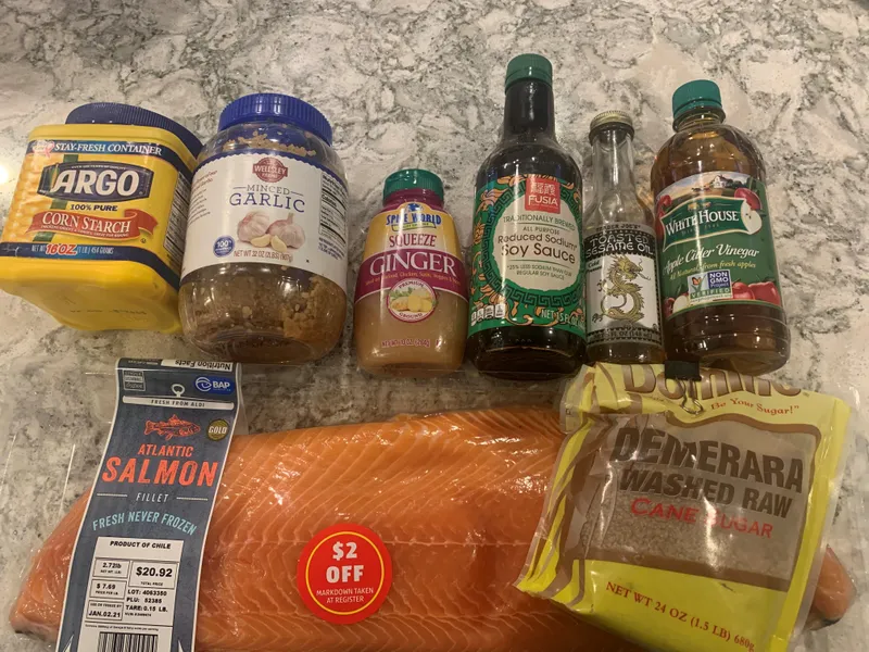Griddled Teriyaki Glazed Salmon ingredients