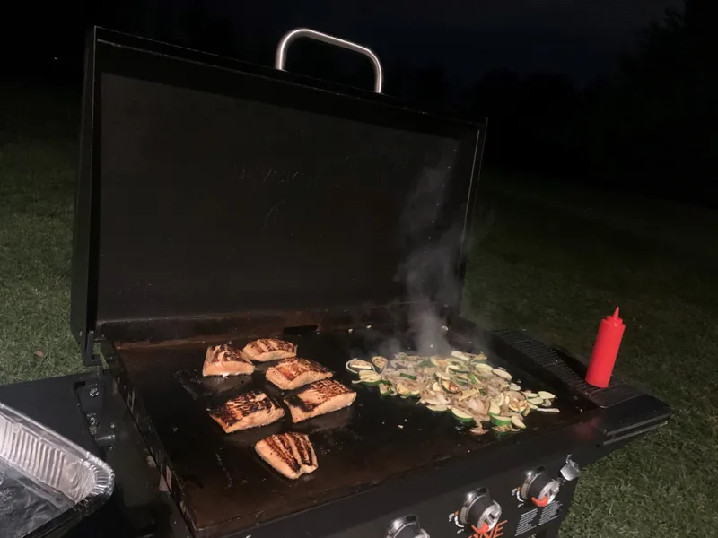 Preparing Griddled Teriyaki Glazed Salmon