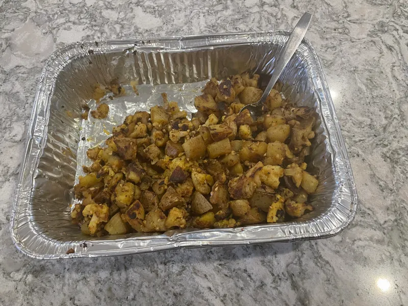 Preparing Aloo Gobi