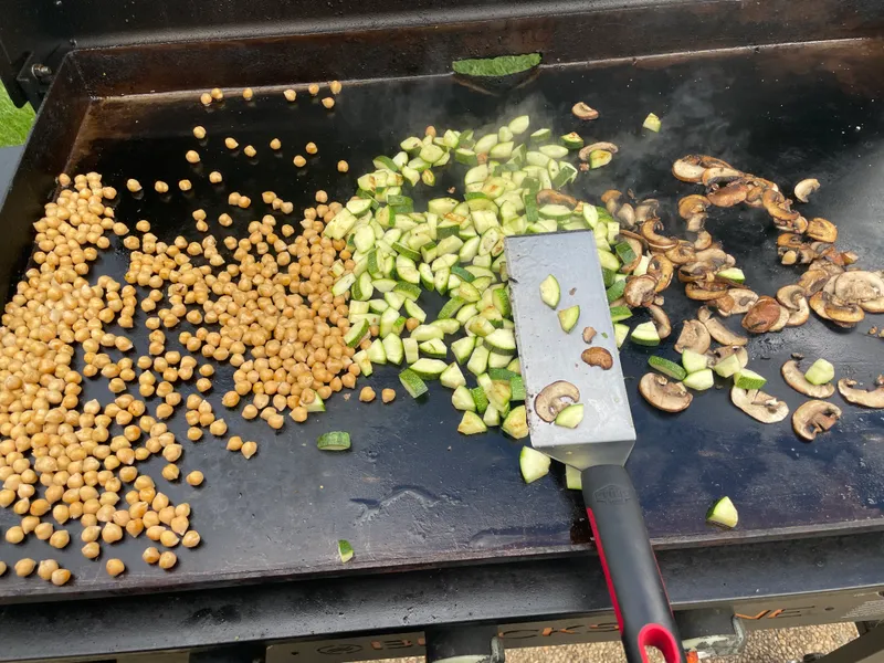 Preparing Chana Masala