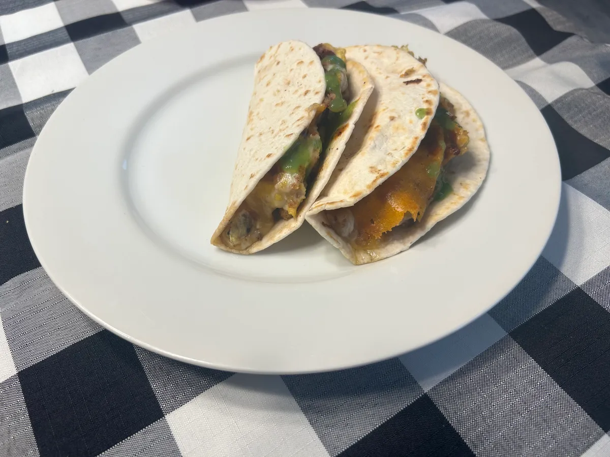 Cheesy Breakfast Tacos