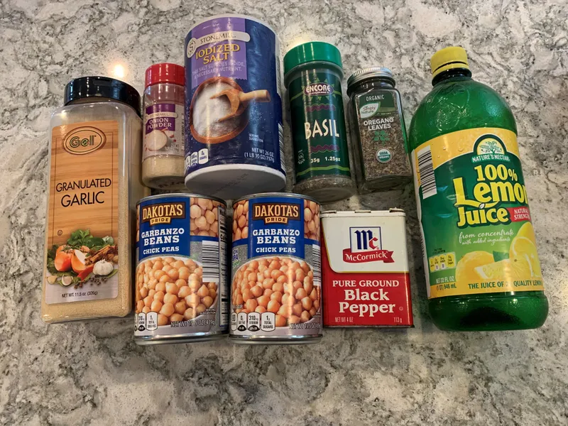 Crispy Chickpea Snack ingredients