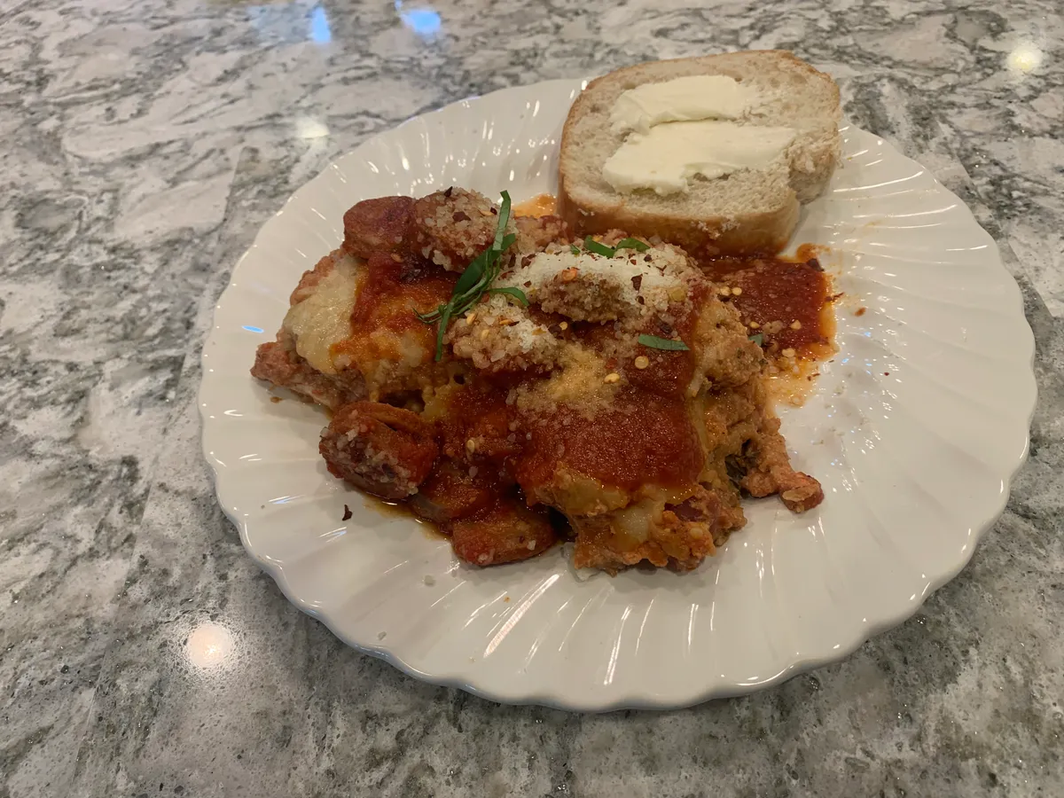 Griddle Eggplant Parmesan