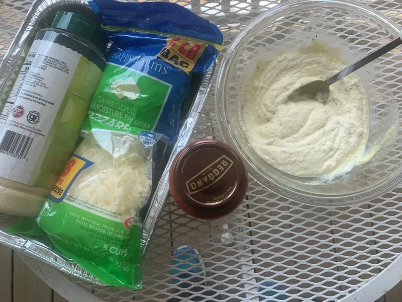 Preparing Griddle Eggplant Parmesan