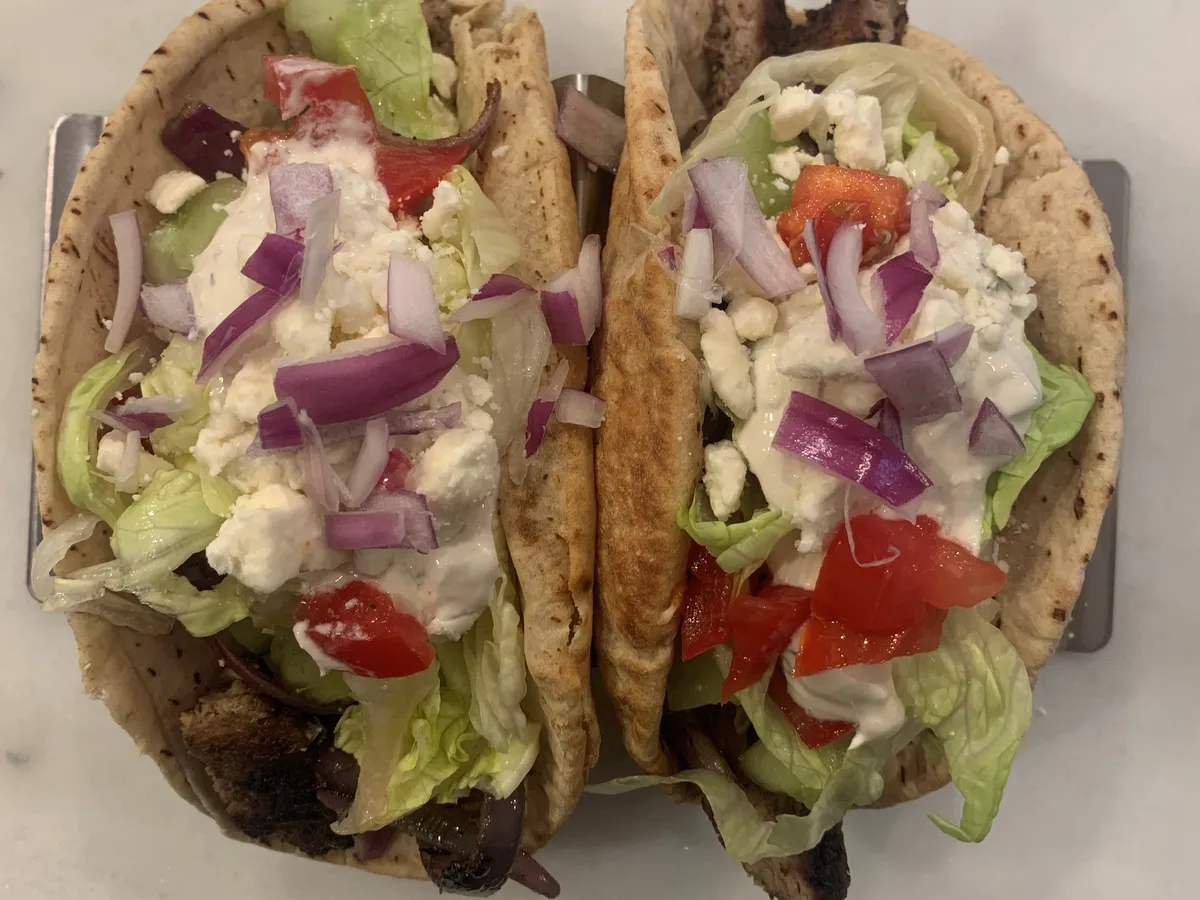 Griddle Gyros w/ Tzatziki Sauce