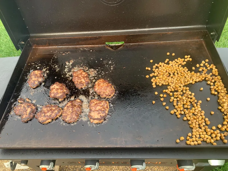 Preparing Griddle Gyros w/ Tzatziki Sauce