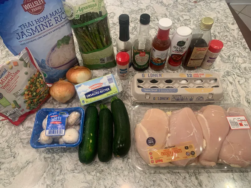 Full Hibachi Meal ingredients