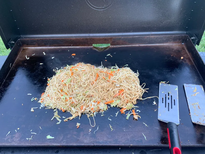 Preparing Lo Mein