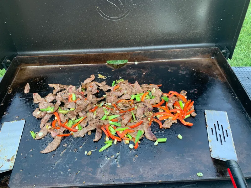 Preparing Mongolian Beef