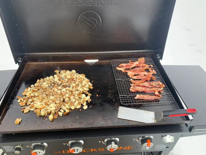 Preparing Loaded Griddled Potato Soup