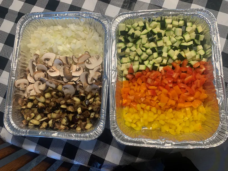 Preparing Griddle Ratatouille