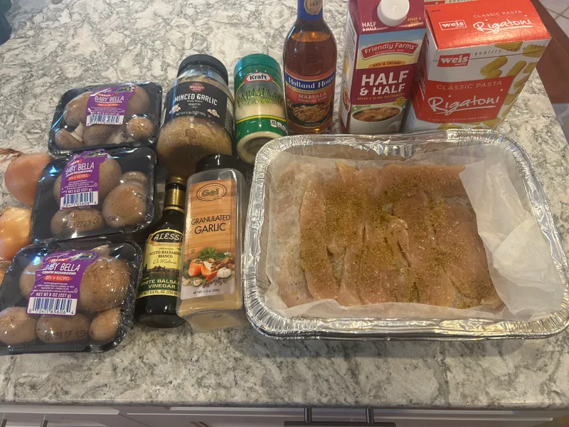 Rigatoni P ingredients