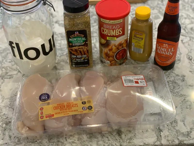 Chicken Schnitzel with Oktoberfest Sauce ingredients