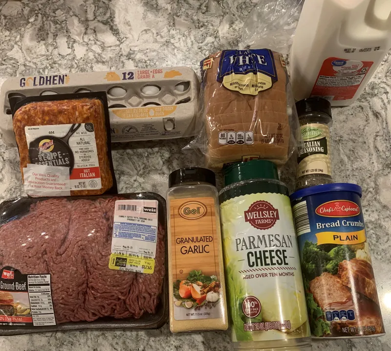 Smashed Meatballs ingredients