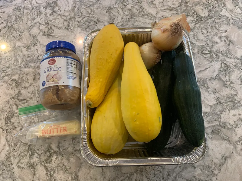 Summer Squash Sauté ingredients