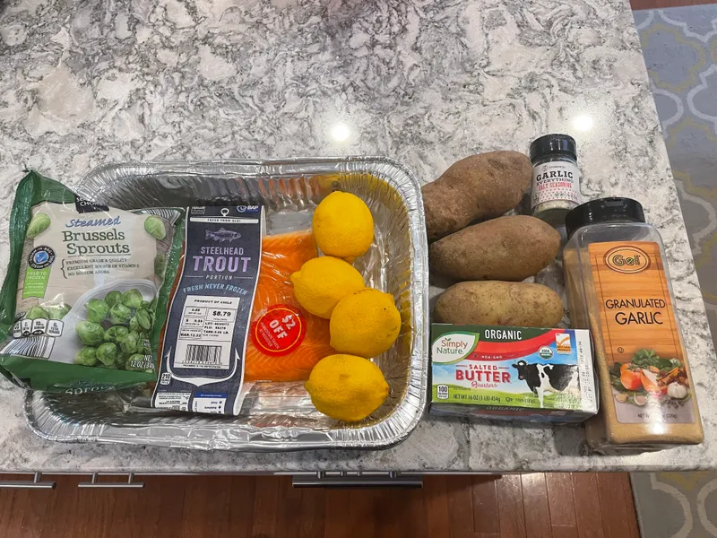 Trout for Two ingredients